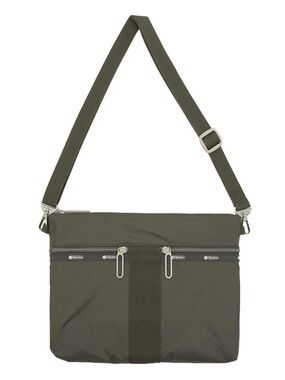 Lesportsac Olive Gravel Nylon Messenger Crossbody